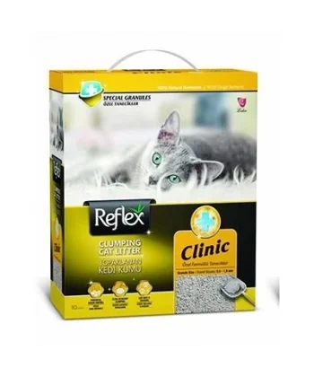Reflex Klinik Özel Tanecik Süper Hızlı Topaklanan Kedi Kumu 10 Lt