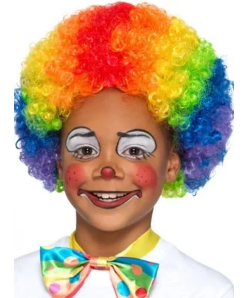 Rengarenk Kıvırcık Afro Peruk Bonus Saç 120 Gr