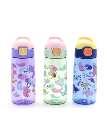 Renkli Pipetli Suluk 600 Ml Bpa İçermez Alk2968