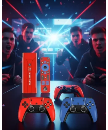 Retro Android Game Stick 64GB 10K HD Çift Kişilik Oyun Konsolu