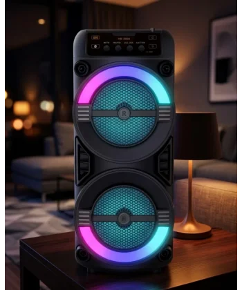 RGB Işıklı Bluetooth Hoparlör Kablosuz Taşınabilir Stereo Speaker