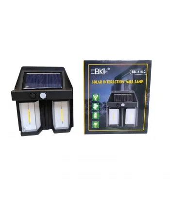 Rustik Ampul İkili Solar Duvar Aplik Güneş Enerjili Hareket Sensörlü