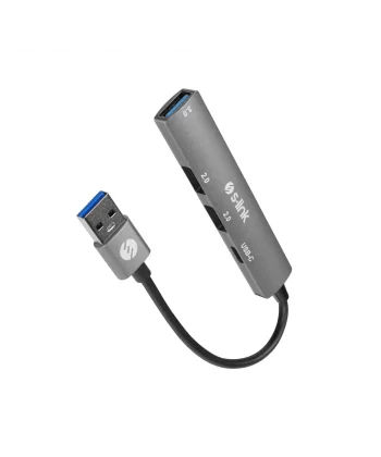 S-LINK SW-U322 USB3.0 to 2xUSB 2.0 1xUSB 3.0 1xType-C Metal USB HUB(1923)