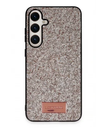 Samsung Galaxy A05S Bright Simli Kapak - Gold-(5796)