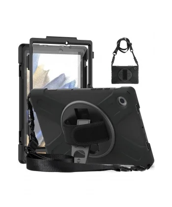 Samsung Galaxy Tab A9 Kılıf Amazing Tablet Kapak - Siyah-(5796)