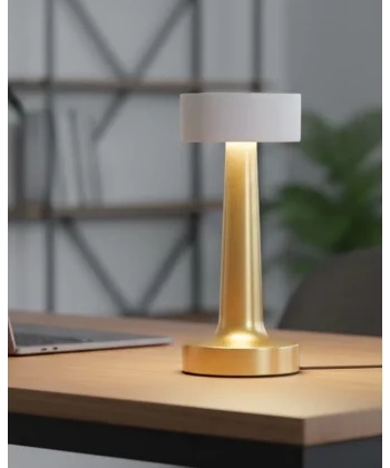 Şarj Edilebilir LED Abajur Dokunmatik IP20 Korumalı