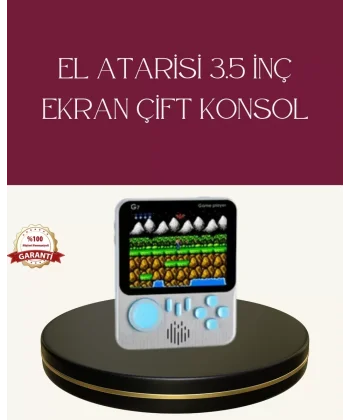 Şarjlı 3.5 İnç Retro Oyun Konsolu