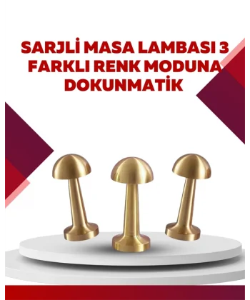 Şarjlı Dimmerli LED Masa Lambası – 4-8 Saat Aydınlatma