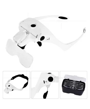 Şarjlı Gözlük Büyüteç Çalışma Büyüteci 5 Lensli 9892b2c