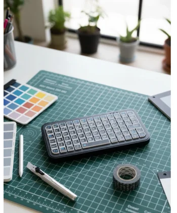 Şarjlı Kablosuz Mini RGB Klavye Uzun Pil Ömürlü