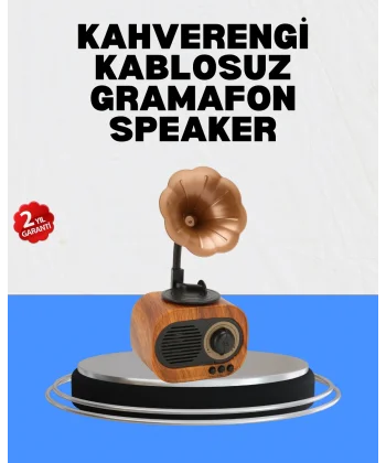 Şarjlı Mini Retro Radyo Bluetooth Hoparlör Çoklu Bağlantı Seçenekli