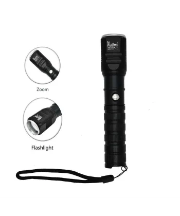 Şarjlı Pilli Zoomlu El Feneri  Wt-087