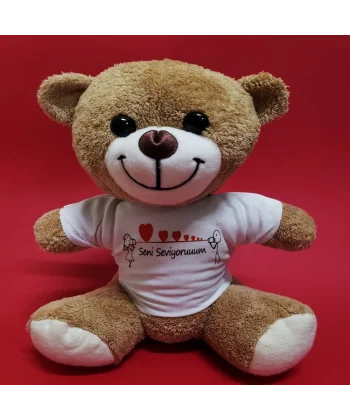 Seni Seviyorum Temalı Peluş Ayıcık