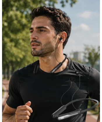 Ses Değiştirme Özellikli Boyun Askılı Bluetooth Spor Kulaklığı