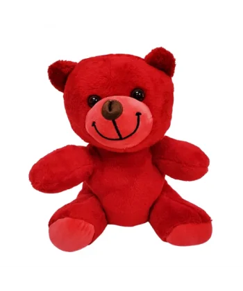 Sevimli Kırmızı Oyuncak Peluş Ayıcık