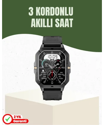 Şık ve Hafif Akıllı Saat Spor ve Günlük Kullanım