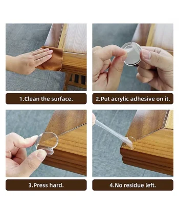 Silikon Şeffaf Masa Kenar , Köşe  Koruması