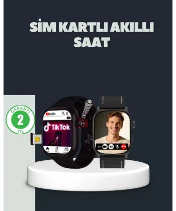SIM Kartlı GPS Destekli Akıllı Saat Sesli Görüşmeli