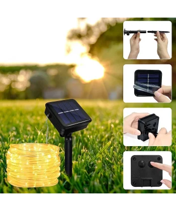 Solar Güneş Enerjili Hortum Kaplamalı Gün Işığı Led