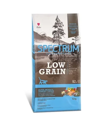 Spectrum Low Grain Somonlu Hamsili ve Kızılcıklı Düşük Tahıllı Yetişkin Kedi Maması 12 Kg