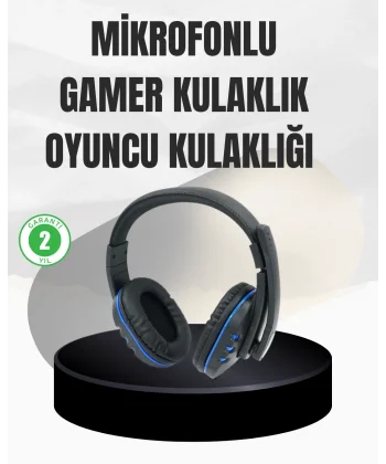 Stereo Oyun Kulaklığı – Güçlü Bas Mikrofonlu ve Konforlu Tasarım
