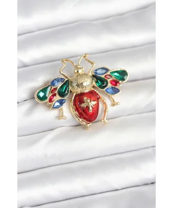 Süslü Arı Model Broş