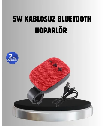 Taşınabilir Bluetooth Hoparlör – 5W Güçlü Ses TWS ve FM Radyo Özellikli