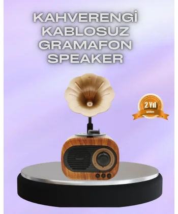 Taşınabilir Mini Retro Radyo Bluetooth Hoparlör USB SD AUX Destekli