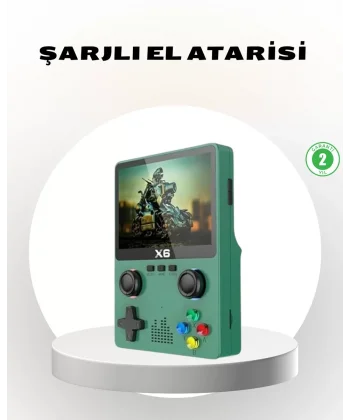 Taşınabilir Oyun Konsolu 3.5 İnç IPS Ekran Yaylı Çift LR Tuşlu