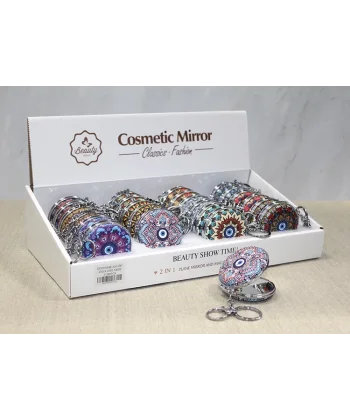 Taşlı El Aynası Anahtarlık Alk3767