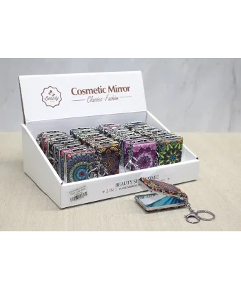 Taşlı El Aynası Anahtarlık Alk3768