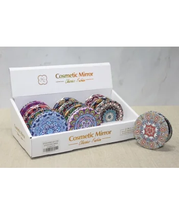 Taşlı El Aynası Yuvarlak İnce Alk3754