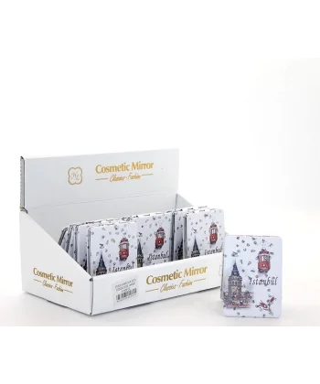 Taşlı İstanbul Tasarımı El Aynası İnce Alk2917