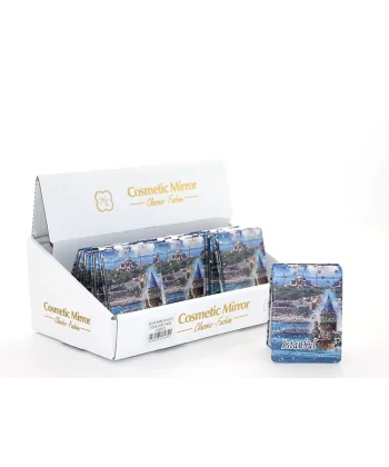 Taşlı İstanbul Tasarımı El Aynası İnce Alk2918