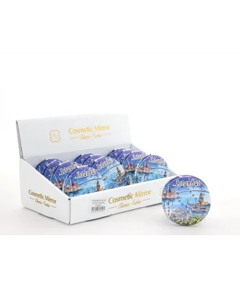 Taşlı İstanbul Tasarımı El Aynası Kalın Alk2490