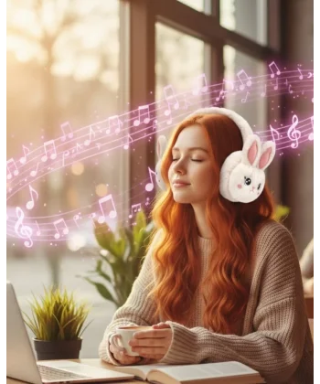 Tavşan Kulaklı Bluetooth Kulaklık Şarjlı Kablosuz Stereo Ses