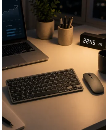 Telefon Tablet ve Bilgisayar Uyumlu Kablosuz Klavye Mouse Kombini