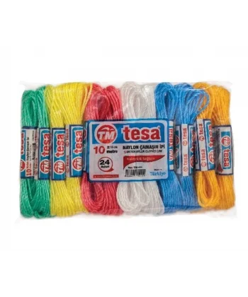 Temsan 10 Metre Naylon Çamaşır İpi 24lü