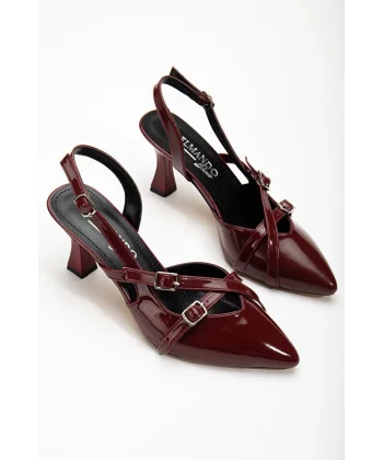 Tetti Bordo Rugan Topuklu Ayakkabı