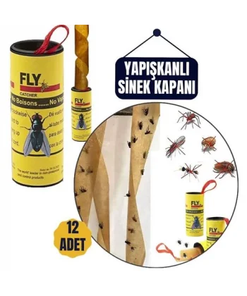 Turk 12 Adet Yapışkanlı Sinek Kapanı 74 cm