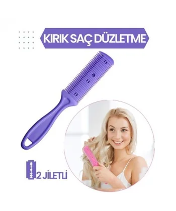 Turk 2 Jiletli Kırık Saç Düzeltme İnceltme Tarağı