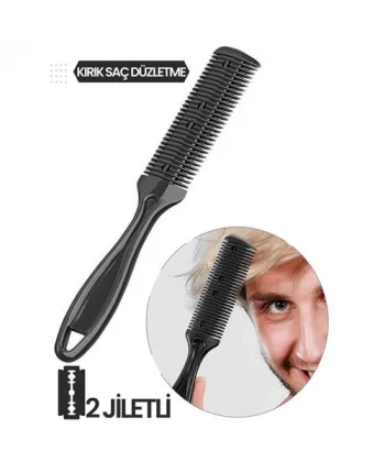 Turk 2 Jiletli Kırık Saç Sakal Düzletme İnceltme Tarağı