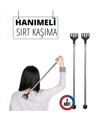 Turk 2 Lİ Hanımeli Metal Sırt Kaşıma Aparatı