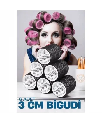 Turk 3 Cm Bigudi 6 li Paket