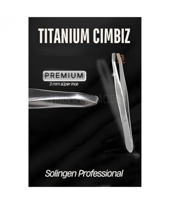 Turk 3 mm İnce Uçlu Cımbız Titanyum Çelik Solingen Professional