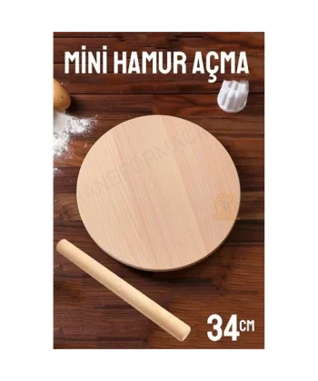 Turk 34 Cm Merdaneli Hamur Açma Masası