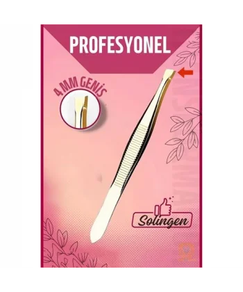 Turk 4 mm Geniş Uçlu Cımbız Çelik Solingen Professional
