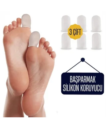 Turk 6 ADET Baş Parmak İçin Silikon Koruyucu