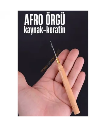 Turk Afro Örgü İğnesi Saç Kaynak Keratin Tığı