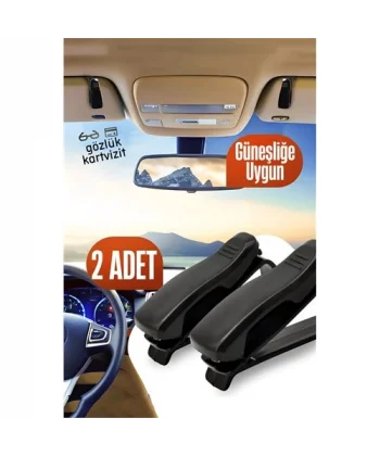 Turk Araç Gözlük Tutucu Güneşliğe Uygun Mini 2 ADET